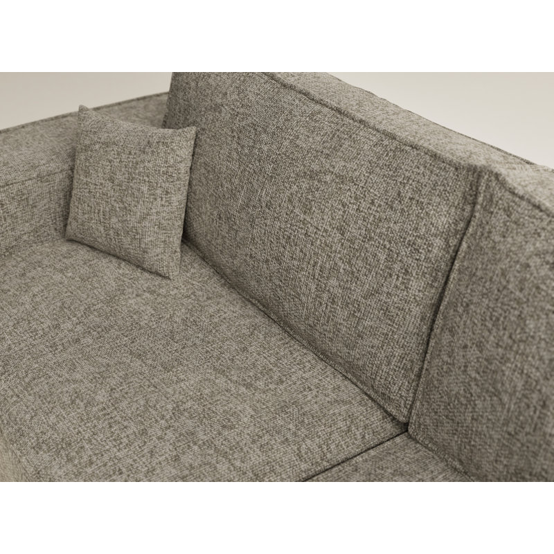 Four-Seater Left-Hand Corner Sofa With Bed Function, Left Hand Facing, Cream Velvet