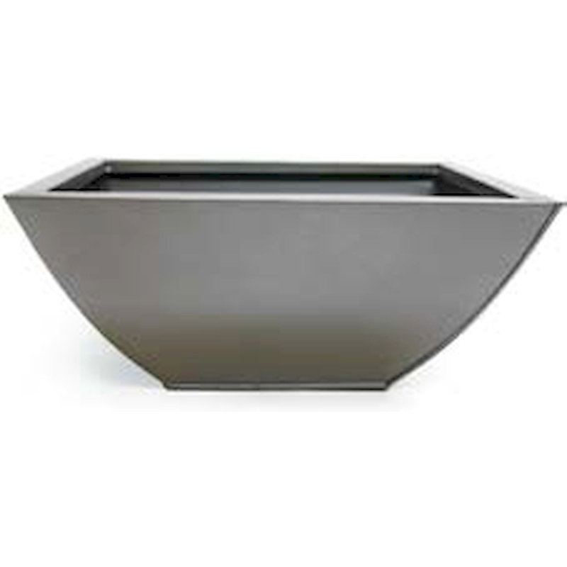 Gossage Metal Pot Planter, Metallic Titan