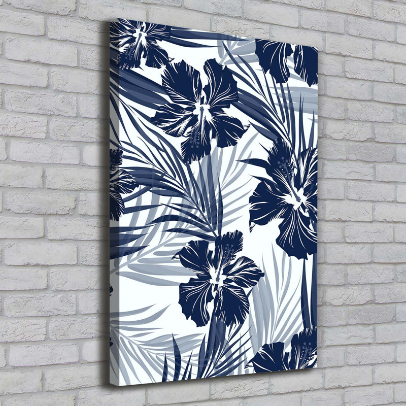 Tropical Flowers - Wrapped Canvas Print