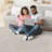 High-Low Striped Area Rug Polypropylene Stain Resistant Non-Shedding Beige 2' x 3'-129019796