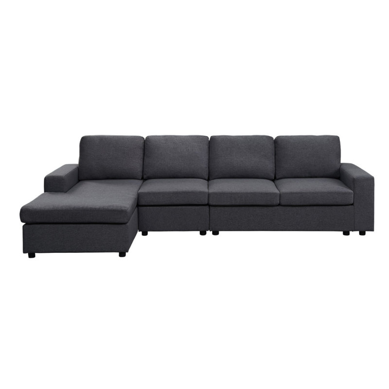 Canapé moderne 120,5 po avec méridienne réversible Bailey