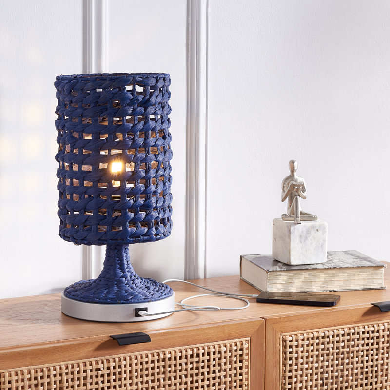 Naelle USB Table Lamp, Blue