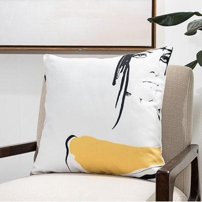  Abstract Woman Abstract Throw Pillow