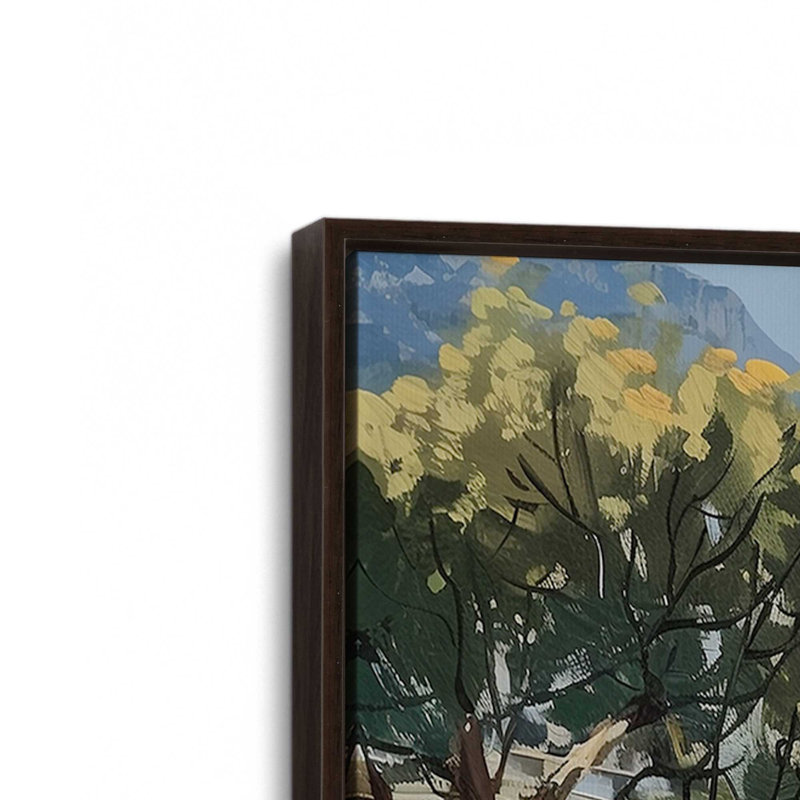 Vue de la côte d'Amalfi I, H 37 po x l 25 po, Toile avec cadre, Espresso