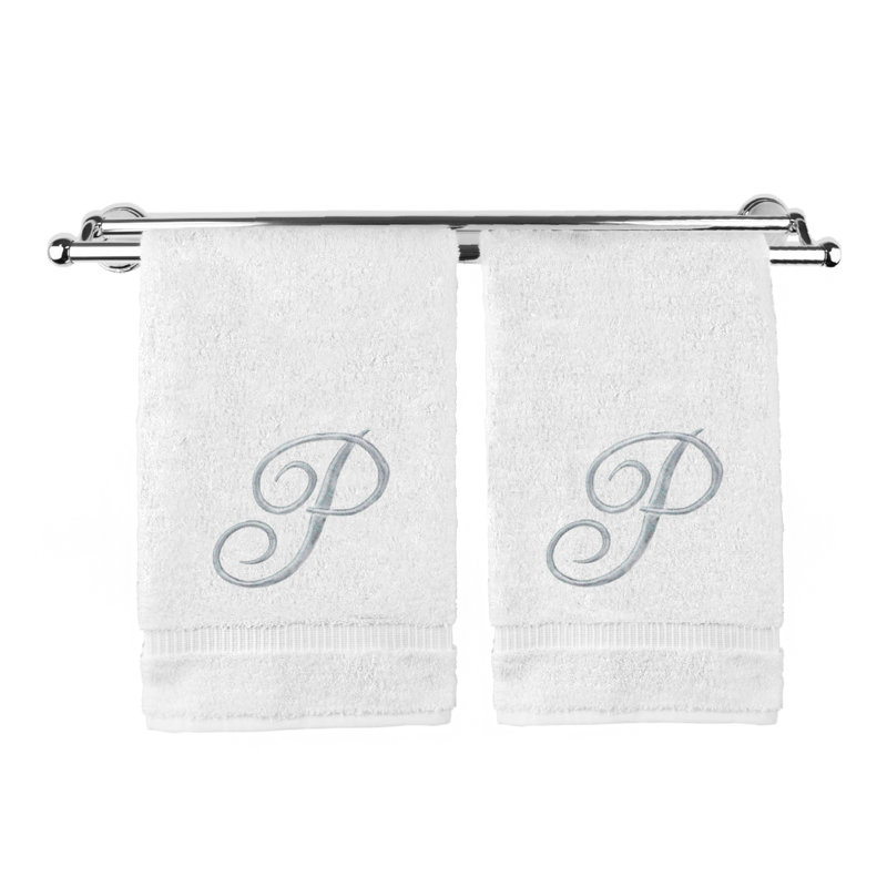 Super Plush Hand Towel, White/Silver, P