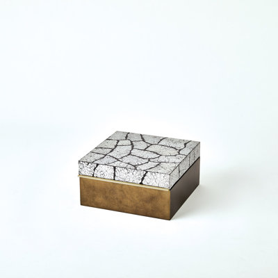 Eggshell Box-Antique Gold Leaf-Sm