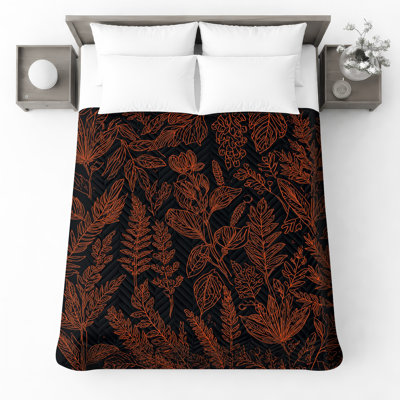 Couvre-lit matelassé à motif floral