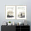 «Ebony Horizon Triptych - ensemble de 2» par Jennifer Goldberger, impressions murales encadrées-57819460-57819464