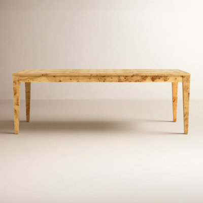 Tov Furniture Brandyss Natural Burl Rectangular Dining Table