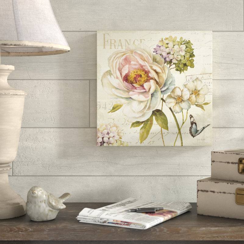 « marche de fleurs iii », reproduction d’art sur toile tendue, H 18 po x l 18 po x P 2 po