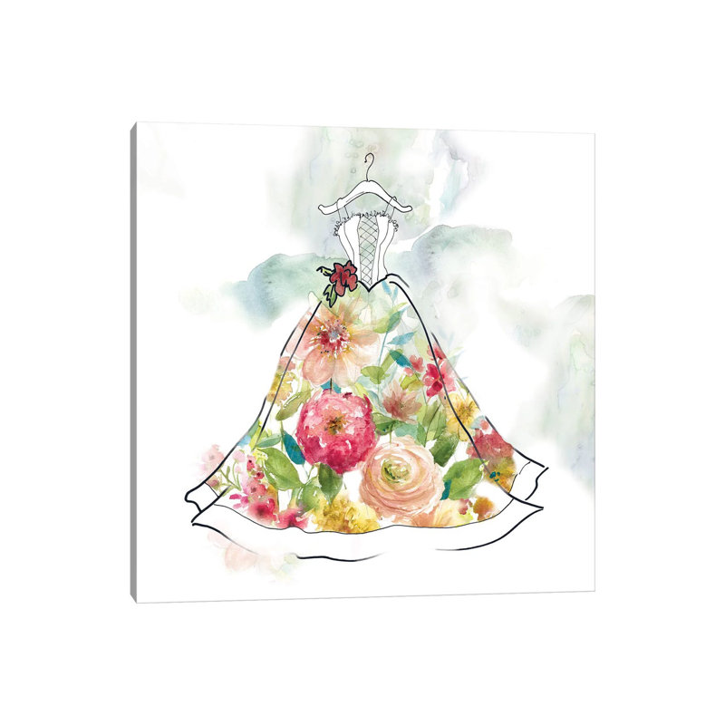 Fashionable Florals II by Carol Robinson - Print on Canvas, 93.98 cm H x 93.98 cm W x 1.91 cm D, Wrapped Canvas
