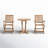 Anautica 2 - Person Teak Wood Patio Dining Set with Round Table