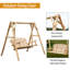 Dannica 2 Person Pine Porch Swing