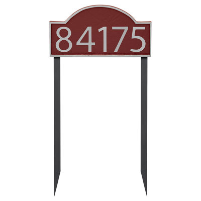 Plaque d'adresse pelouse douce 1 ligne