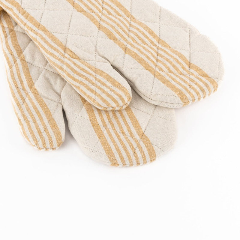 Gants de cuisine Urban Stripes - bleu, Taupe