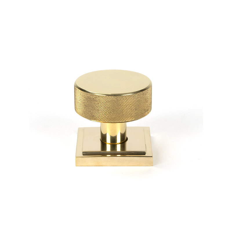 Brompton Interior Mortise Knob Set , Polished Brass