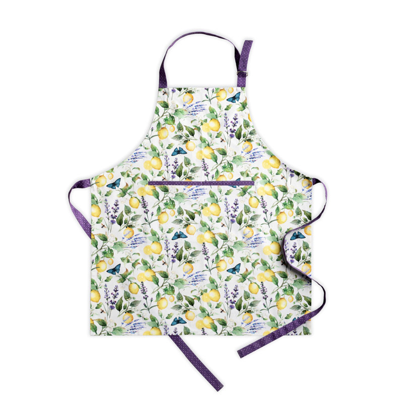 Tablier pour femme avec poche 100% coton 27,50 po x 31,50 po Maison d'Hermine