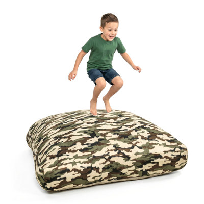 Sensory Crash Pad for Kids & Adult – Crash Mat with Foam Blocks, Removable and washable with Non-Slip Bottom, Fleece Soft Fabric Sensory Pads, Landing Mat for Jumping, Relaxing & Play - 60"x60"