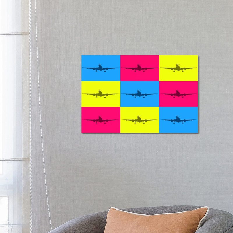 Fly With A Colour by 08 Left - Wrapped Canvas Print, 66.04 cm H x 45.72 cm W