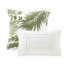 Ensemble de housse de couette et oreiller 100% coton très grand / très grand - conception tropicale, fermeture à glissière cachée, imprimé de la housse en bleu, coussins brodés, lavable à la machine-129079621