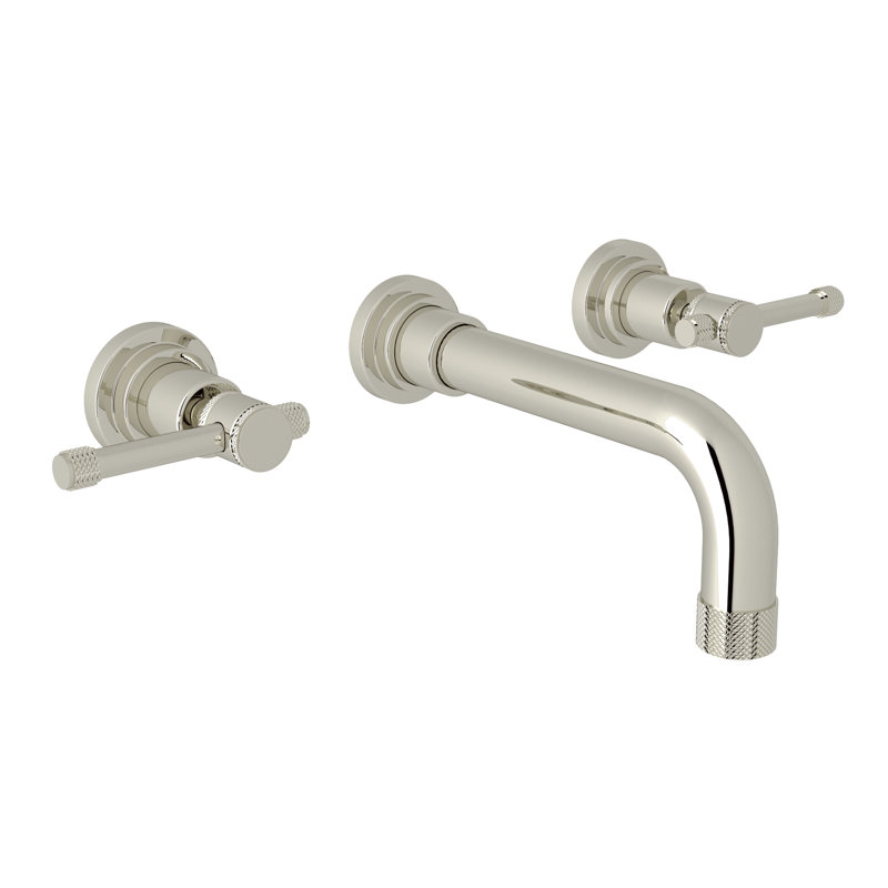 Campo™ Wall Mount Bathroom Faucet, Polished Nickel, Lever