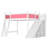 Wooden Loft Bed with Shelves, Wardrobe & Detachable Slide-125006287-125006289