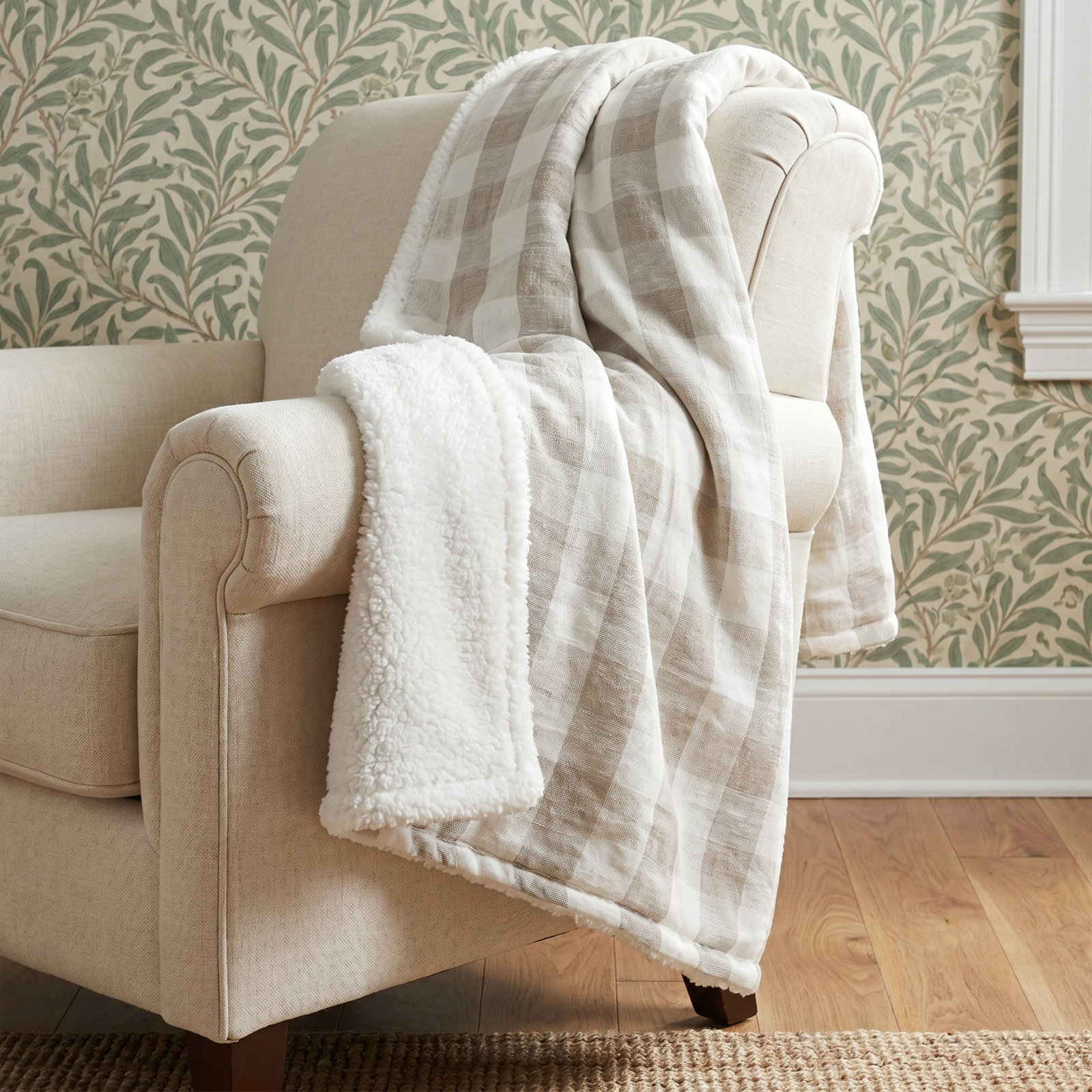 Anstead Linen Throw Blanket
