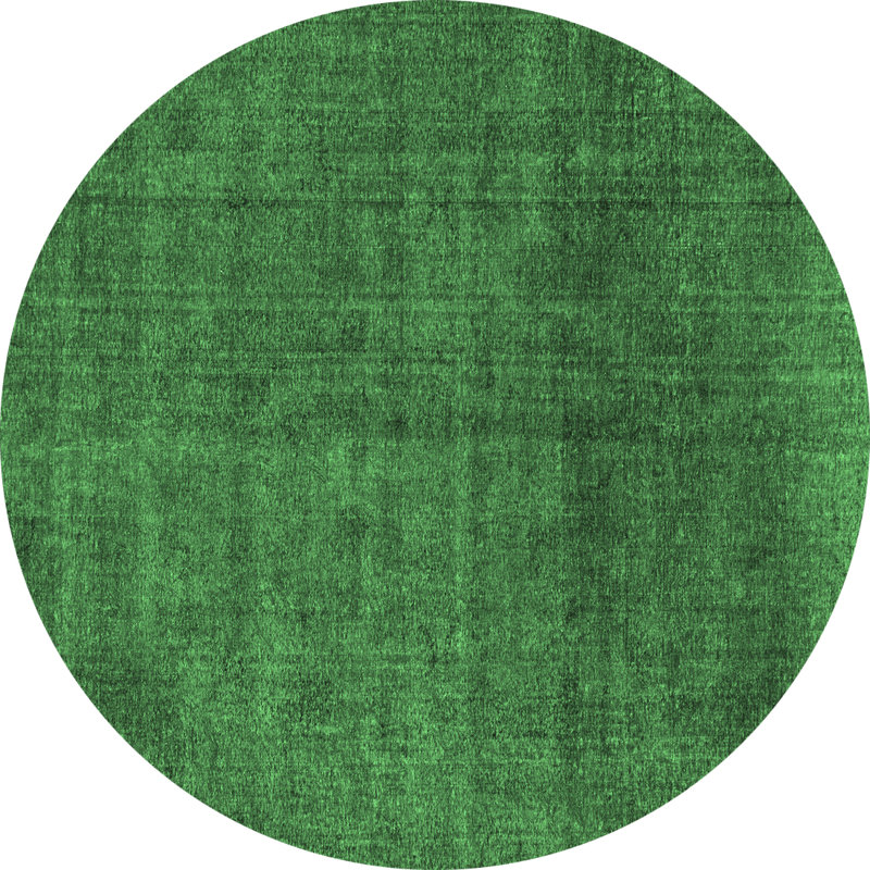 Washable Abstract Indoor Rug, Round 6'