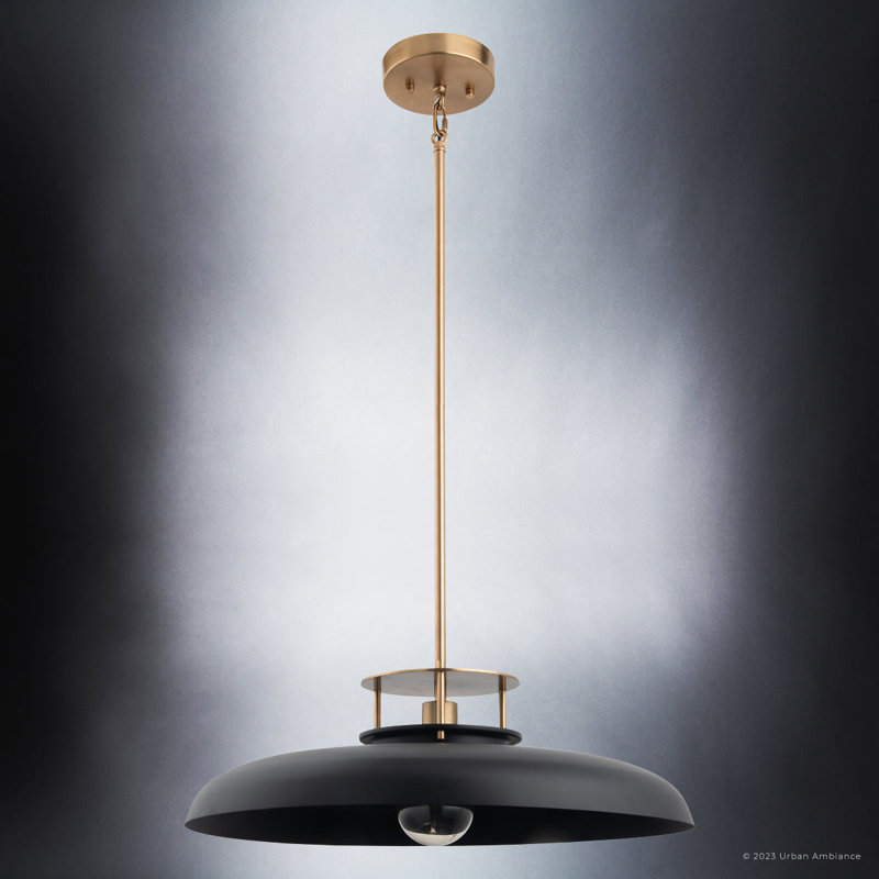 Moneeb 1 - Light Dome Pendant, Gold, Matte Black