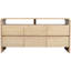 Commode en bois massif à 6 tiroirs 60 po Cresthill-75020512