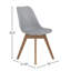 Chaises d'appoint de salle à manger en polypropylène