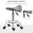Wibaux Adjustable Height Lab Stool with Footring Wheels-1128744565
