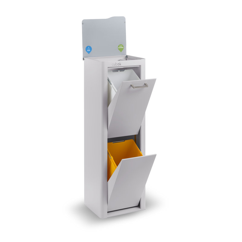 Poubelle 10 gallons avec bac de recyclage
