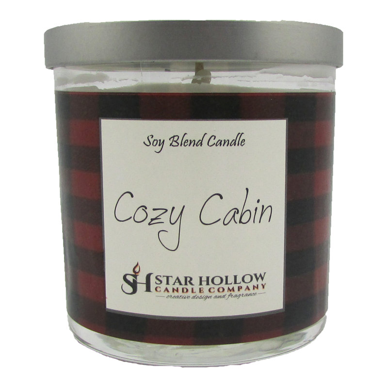 Cozy Cozy Cabin Scented Jar Candle, 3.25" H x 2.75" W x 2.75" D