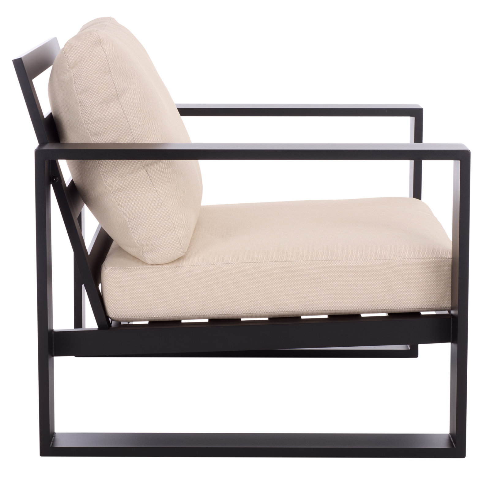 Dwyer Aluminum Outdoor Lounge Chairs, Black