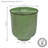 Keirstyn Round Metal Outdoor Planter Pot - 11" x 11" x 12" - Green - Set of 2-785146526-785146521