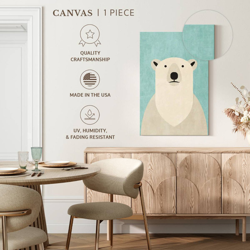 Ashelle Fauna Polar Bear, 36" H x 24" W