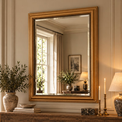 Magdalene Beaded Framed Wall Mounted Accent Mirror