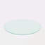 Plateau de table rond en verre trempé 24 po 24 po Verre transparent 1/4 po d'épaisseur Bord plat poli (seulement le plateau)