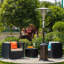 Chauffe-terrasse au propane martelé Croskey 47 000 BTU-1415434572