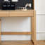 Simple Light Brown Household 2-drawer Writing Desk-1454919899