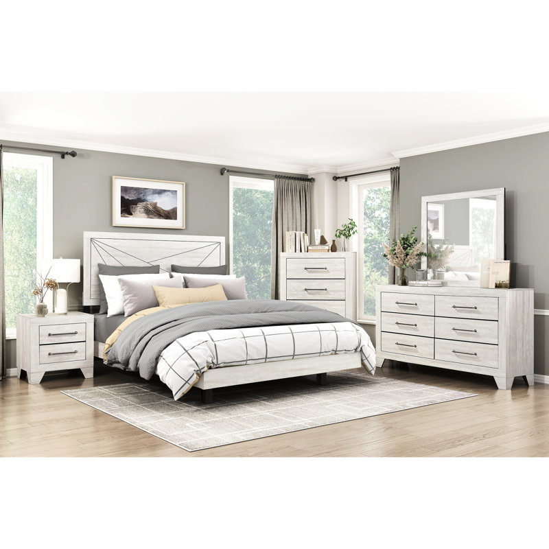 Lit moderne très grand avec finition en chêne gris poussiéreux, type panneau, avec toutes les pièces, pour la chambre à coucher, construction en bois, décoration contemporaine nécessaire pour le sommier, construction,
