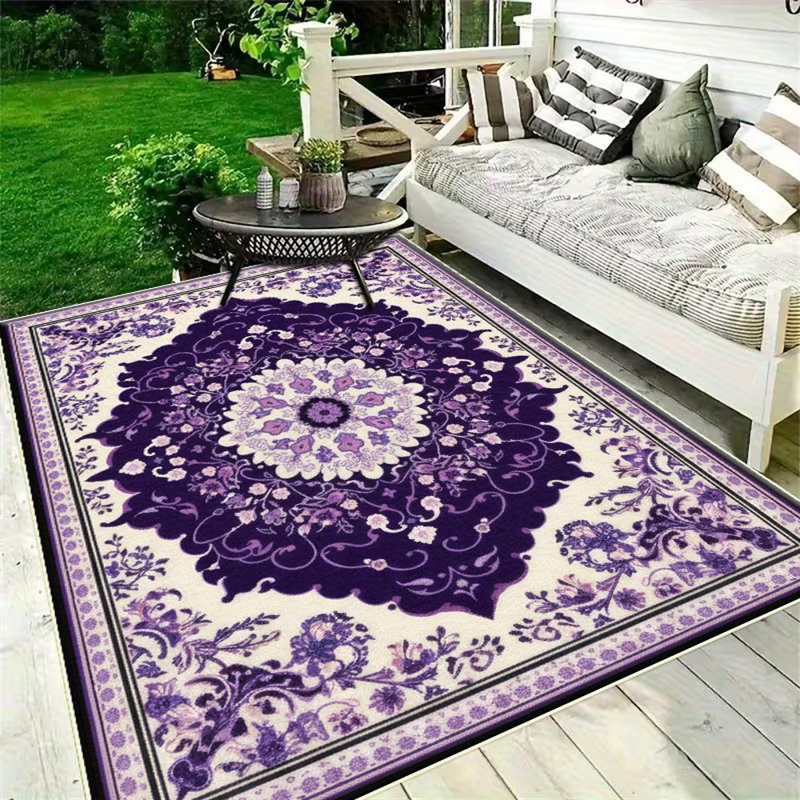 Persian Style Area Rug, Soft And Lightweight, Suitable For All Seasons, Easy To Maintain And Easy To Clean, Machine Washable Carpet Floor Mat, Suitable For Living Room, Bedroom, Dining Room, Hallway, Balcony, Room Decor, Home Decor, Outdoor Decor