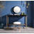 Black and Gold Writing Mata with USB Ports, Stylish and Functional for Modern Home Office Setup.-465326272
