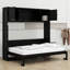 Lit escamotable multiusage avec armoires de rangement-651254749