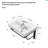 Wall-Mounted Rectangular Ceramic Bathroom Sink with Integrated Towel Bar and Overflow Protection - Space Saving Floating Design for Modern Bathrooms and Powder Rooms