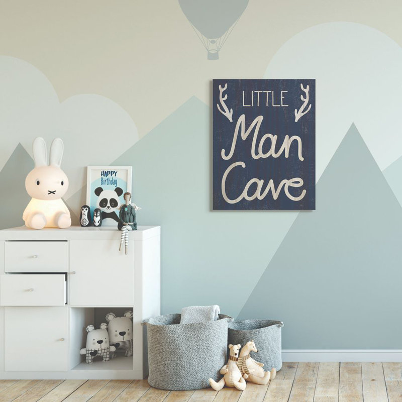 Décoration murale Dubin Little Man Cave Kids, Toile tendue, H 48 po x l 36 po x P 1,5 po