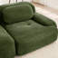 Olive modulaire avec 3 repose-pieds, éponge à haute résilience 32d, sans assemblage, base antidérapante pour les sièges en velours côtelé à trois places