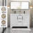 Skeen 48" Double Sink Bathroom Vanity Set With Resin Sink Top, Faucet, Assembly Required-706689386