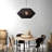 Rivington 1-Light 25.19 inch E26 Base Black Finish Woven Pendant Light
